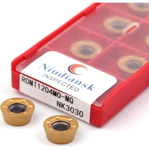 10Pcs RDMT1204MO-MQ NK9018 NK3030 CNC Lathe Milling Cutting Tool Carbide Insert Robust And Wear-resistant Machining Good Effect