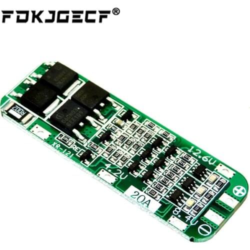 3S 20A Li-ion Lithium Battery 18650 Charger PCB BMS Protection Board 12.6V Cell 59x20x3.4mm Module