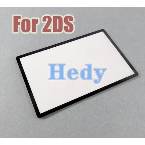 50PCS For 2DS Top Surface Mirror Outer Lens Cover Upper LCD Screen Front Plastic Black White For Nintendo 2DS Top LCD Screen