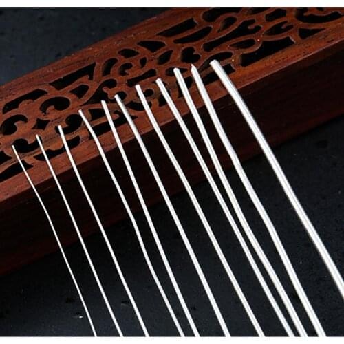 925 Sterling Silver Soft Half Hard Wires 0.3mm 0.4mm 0.5mm 0.6mm 0.7mm 0.8mm 0.9mm 1mm 1.2mm 1.5mm Length 90cm