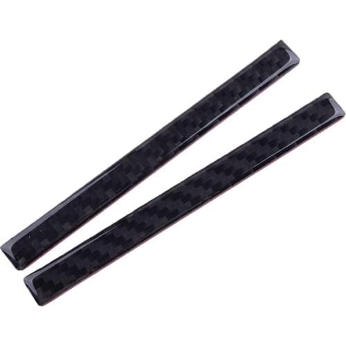 2Pcs Car Front GPS Navigation Strip Cover Trim Styling Carbon Fiber Black Fit for Lexus IS250 IS350 2014 2015 2016 2017 2018