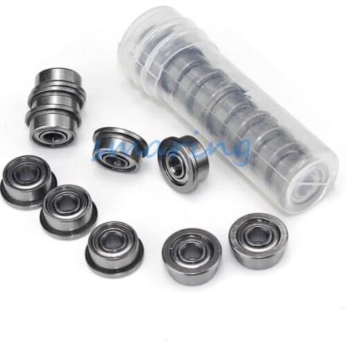 F693ZZ flanged ball bearing For Robot servo bracket 10pcs/1 lot 3x8x4mm Flanged Flange Deep Groove DIY And Servo