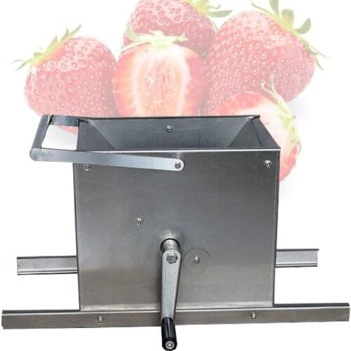 Stainless Steel Electric Grape Crusher Blueberry Mulberry Fruits Juice Press Shredder Red Wine Brewing Manual Grape Crushing