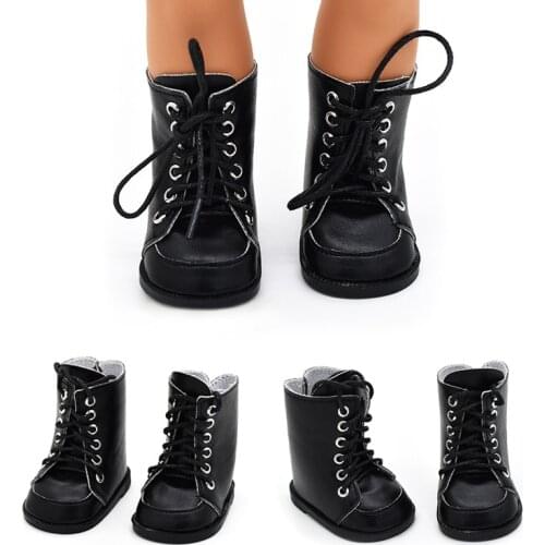 7.5cm Doll Shoes For 18 Inch unisex Doll & New Born Baby Doll 43 cm & Our Generation girl gift doll clothes accessories