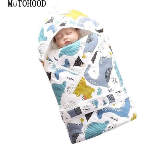 MOTOHOOD Winter Swaddle Wrap Parisarc 100% Cotton Soft Infant Newborn Baby Products Blanket & Swaddling Wrap Blanket Sleepsack