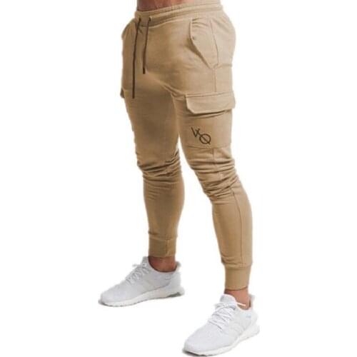 Men Sweatpants 2019 Casual Mens Joggers Trousers Fashion Gyms Fitness Bodybuilding Pockets Pants Boutique Mens Sportswear Pants