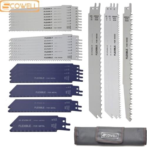 30% Off Scowell Sabre Saw Blades Kit Power Tools Accessories For Cutting Wood Metal 32pcs Reciprocating Saw Blades Set
