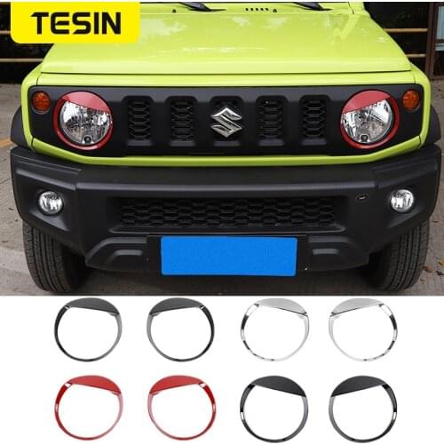 TESIN Exterior Sticker For Suzuki Jimny Car Front Headlight Lamp Decoration Cover Sticker Accessoroies For Suzuki Jimny 2019