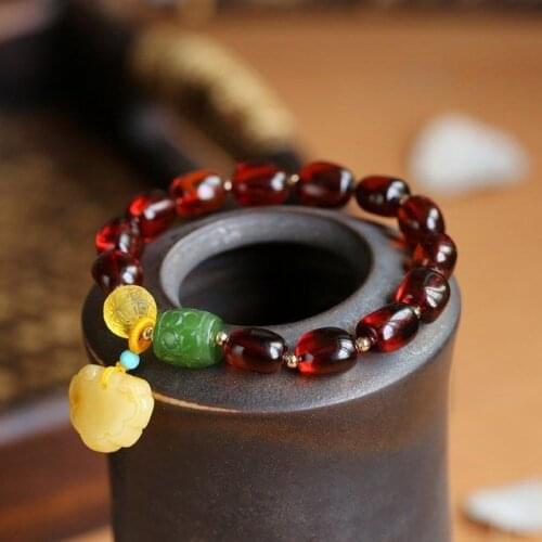 Natural red amber bracelet handmade bracelets for women bangles bracelets for women bangles jade bangle bracelet