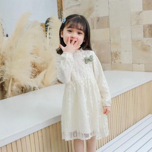 2021 new spring autumn summer Girls Kids Boys lace dress comfortable cute baby Clothes Children Clothing