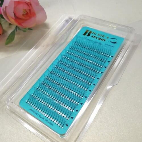 Big eyes secret 100% Hand Made pre fanned lashes 3D Knot Free Volume Lashes Russia volume Premade Fans C & D Curls Lashes