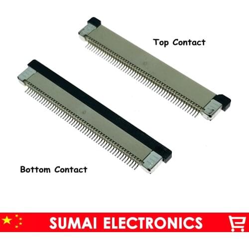 Sample, 50Pin FPC FFC Connector,50 Pin 0.5mm Flex Cable Socket for LCD Screen Interface.ROHS,50P