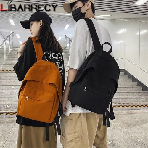 2021 New Solid Color Designer Womens Backpack High Quality Nylon Youth Student Schoolbags Anti Theft Design Ladies Shoulder Bag