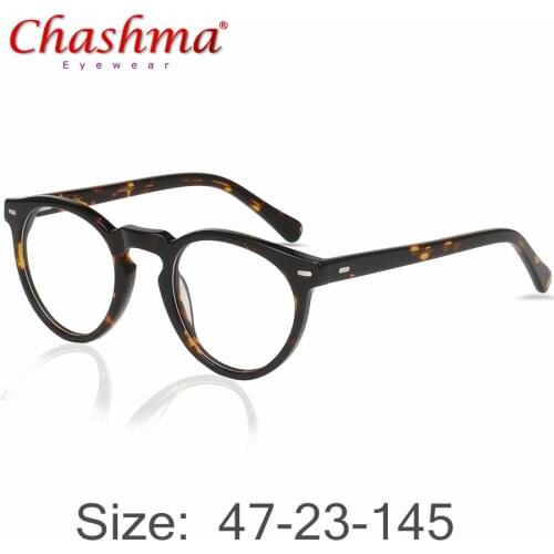 Acetate Glasses Frame Men Vintage Round Prescription Eyeglasses Women Retro Transparent Myopia Optical Nerd Spectacles Eyewea