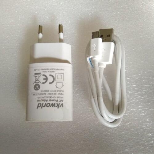 Original 5V 2A Charger & Micro USB Cable For VKWORLD MIX Plus F1 F2 T5 T6