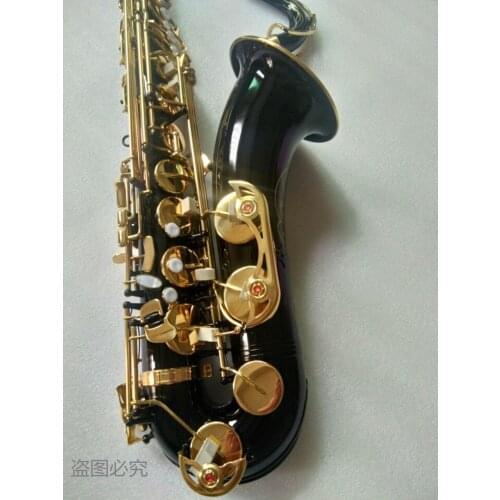 Professional Tenor Sax Best quality Black Gold Key Tenor Saxophone in B Flat Tune musical instruments Gift