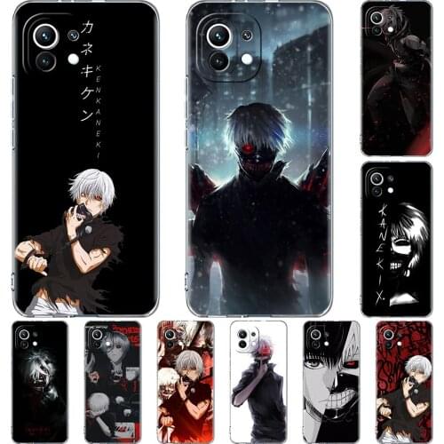 Silicone Phone Case For Xiaomi Mi Poco X3 NFC 10T Pro 11 M3 Note 10 Lite F3 9T F1 11i Clear Soft Back Cover Tokyo Ghoul Anime