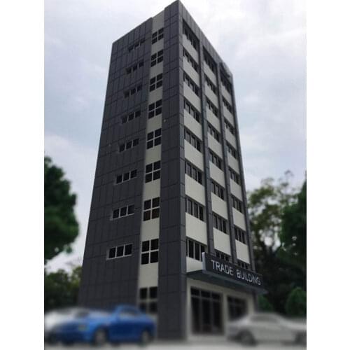 1/150 N Scale Modern City Architecture Hard Plastic DIY Assembling Train Trade Building Model Kits Sand Table Scene Accessories