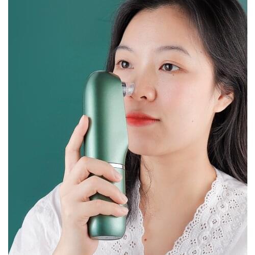 3 IN 1Nano Microbubble Blackhead Remover Soft Silicone Tips Vacuum Suction Heating Facial Cleansing Acne Pore Pimple Removal