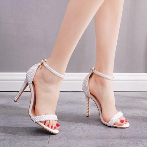 Summer Women Fashion Dancing High Heels Wedding Shoes Sexy Pumps Female Stiletto Party T-stage Sandals