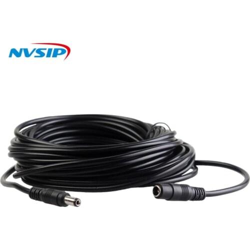 DC12V Power Cord Cable Extender 5m/10m 5.5mm x 2.1mm Male Plug Extension Cord For 12V Security CCTV IP Wifi Camera
