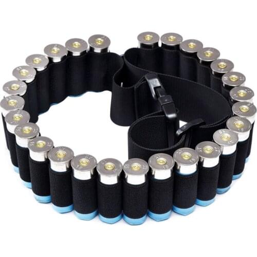 Outdoor Airsoft Hunting Tactical 27 Gun Shell Bandolier Belt Gauge Ammo Holder Military Gun Cartridge Belt 140*5CM