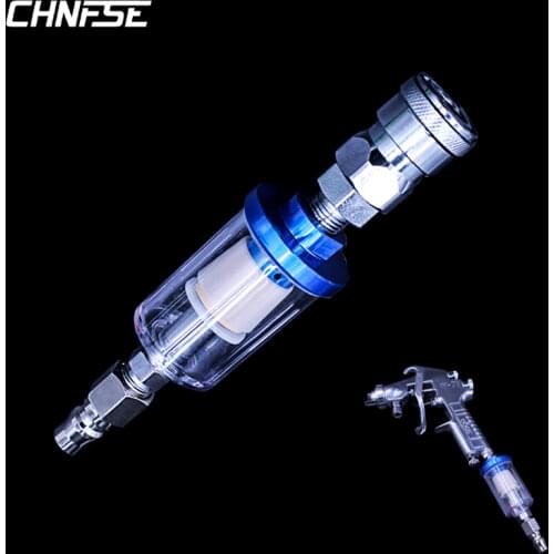 1/4'' Water Oil Separator Air Filter Moisture Trap With European Style For Compressor Spray Paint Gun Tool Pressure Parts