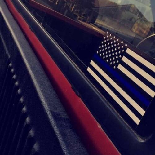 1pcs American US Flag Blue Stripes Car Sticker Waterproof Sticker Decoration Car Removeable Flag US Badge For Bike Scooter D9T6