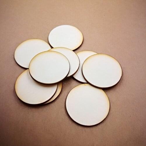 100pcs/lot)Customized wedding wooden Circle Blank Wooden Circle Crafts Painting Decor Wooden Disc DIY wooden dot