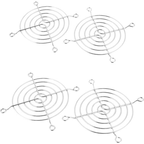 2 x Metal Wire Finger Guard Protection Grid PC Fan Cooler