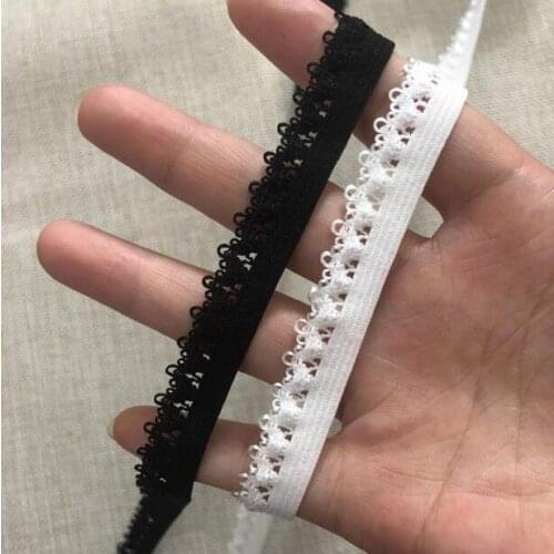 20 Meters/lot 13mm Quality Soft Elastic Lace Trim Underwear Bra Accessories Diy Sewing Garment Stretchy Lace Fabric Wholesale