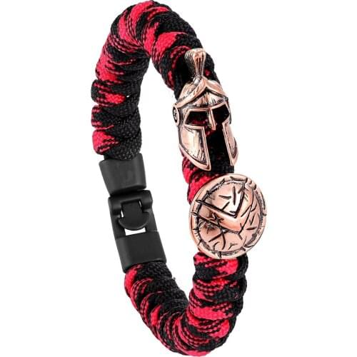 2020 New Fashion Wild Mens Bracelet Spartan Warrior Luxury Camping Outdoor Survival Bracelet Ladies Bracelet Jewelry Wholesale