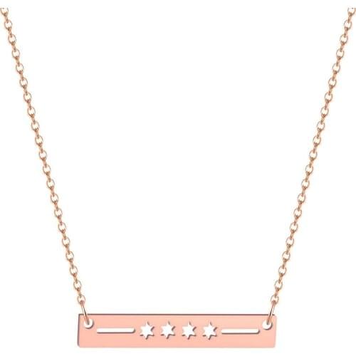 2020 retro fashion copper necklace holiday gift simple romantic girl necklace cute star necklace