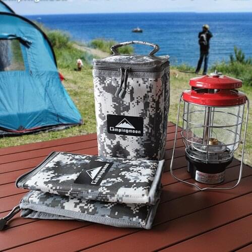 CAPMINGMOON Outdoor Camping Lantern Bag Folding Light Lamp Gas Stove Storage Bag Portable Cylinder Cover Tanks Protector HIking