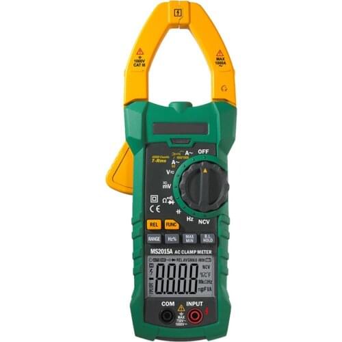 MS2015B Auto Range 6000 Counts Digital Clamp Multimeter AC/DC Tester True RMS temperature measurement