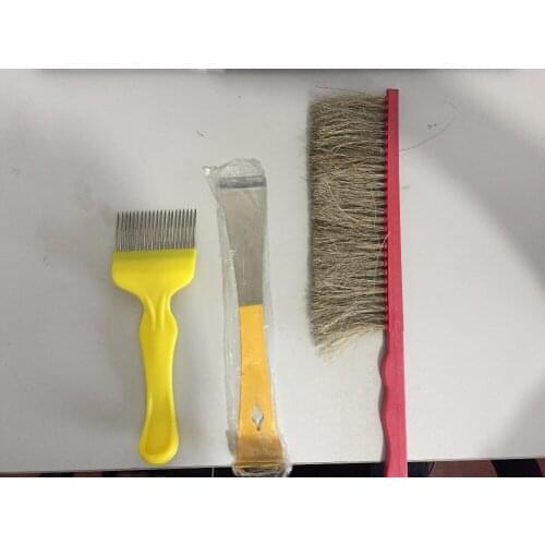 Hive Tool -- 'J ' ,Bee Brush, and Uncapping Fork beekeeping tool