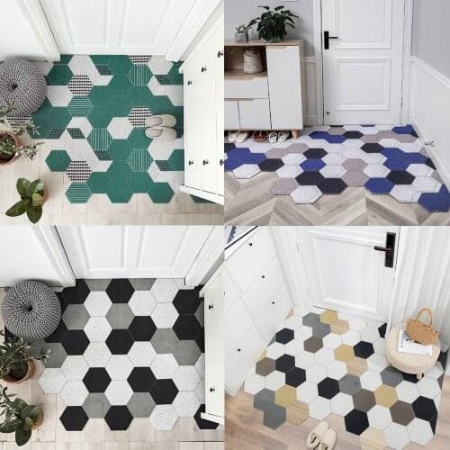 Foot mat Extra Durable Front Door Mat Plaid Rug Entry Non-Slip Large Carpet Doormat Outdoor mats carpet indoor door mat