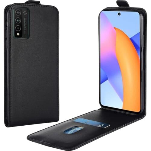 Flip Up and Down Leather Case for Huawei Honor 10X Lite JSN-L22 JSN-L23 Vertical Cover for Honor 10X 10x Lite Case Phone Bag
