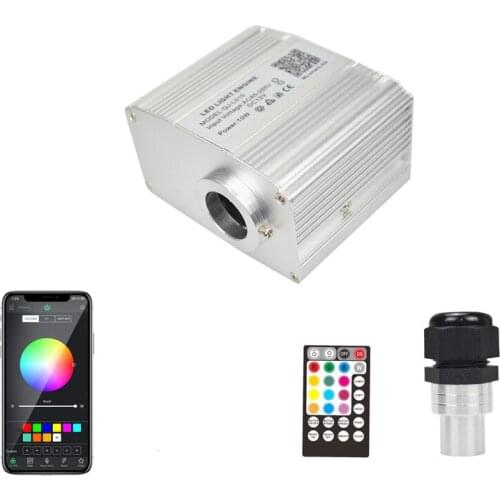 10W Twinkle Fiber Optic Star Ceiling lights Engine APP Smart Control f/Starry Car Star LED Light Kid Room Ceiling DIY