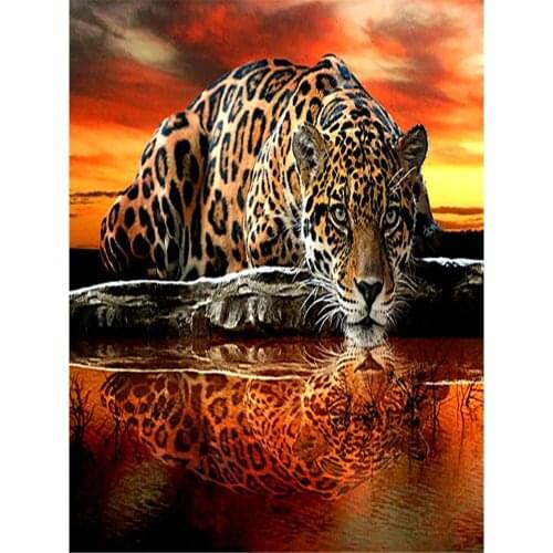 Animal Wolf DIY Embroidery Cross Stitch 11CT Kits Craft Needlework Set Printed Canvas Cotton Thread Home Dropshipping