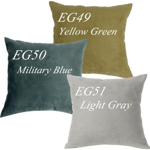 EG50 EG51 EG49 Military Blue gray grey green Soft Faux Leather Micro Suede Cushion Cover Pillow Case ( custom made )
