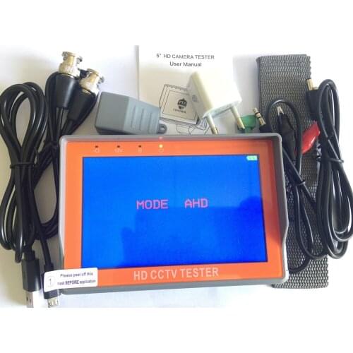 New 5inch IV5 TFT - LCD HD coaxial camera tester supportHD coaxial camera, having TVI, AHD and CVI
