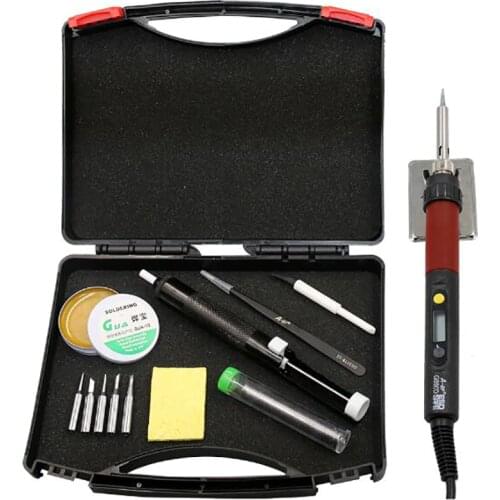 A-BF GS90D Industrial Soldering Iron LCD Display Sleep Function Welding Electric Solder Rework Tool Repair Kit Rework Station