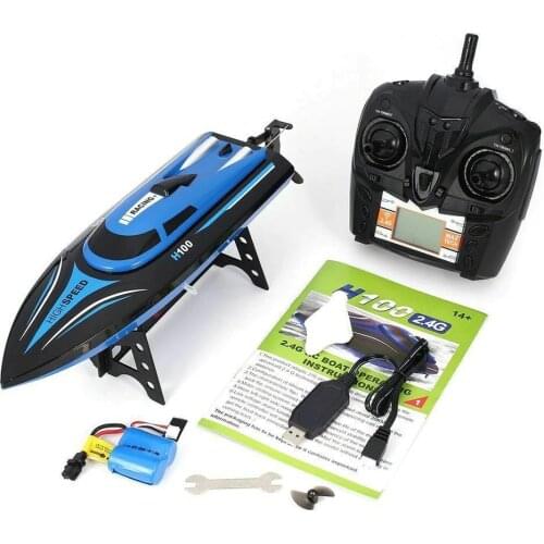 Remote Control Boat Speed Racing High Speed Water Cooled RC Speedboat Toy Ship Model Educational Childrens Toys With PVC Shell