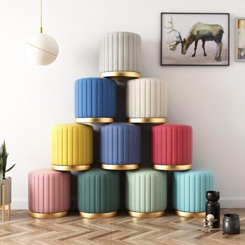 Sofa Light Luxury Make-Up Fashion Cloth Art Ins Low Mesa Y Silla Infantil Nordic Dressing Chair Household Shoe Stool Bedroom