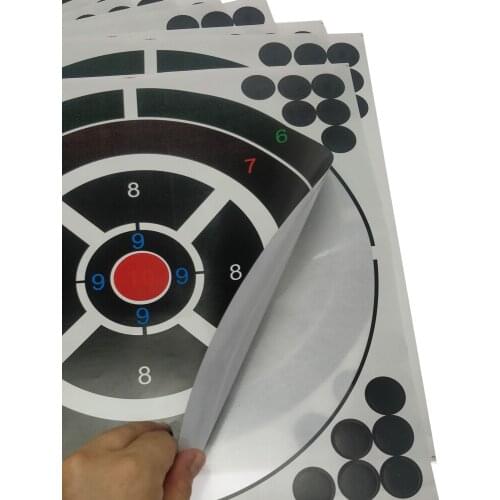 12"x12" Splatter Blossom FOUR-COLORS reactive targets self adhesive splatter targets for gun ,pistol, air rifle,BBS etc