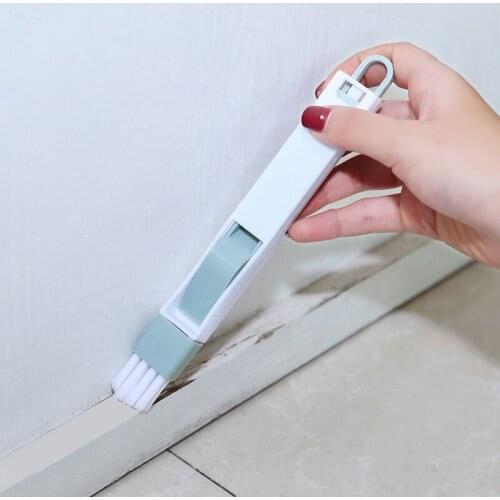 Window slot groove cleaning brush slot groove small brush with dustpan blind corner gap brush screen cleaning tool