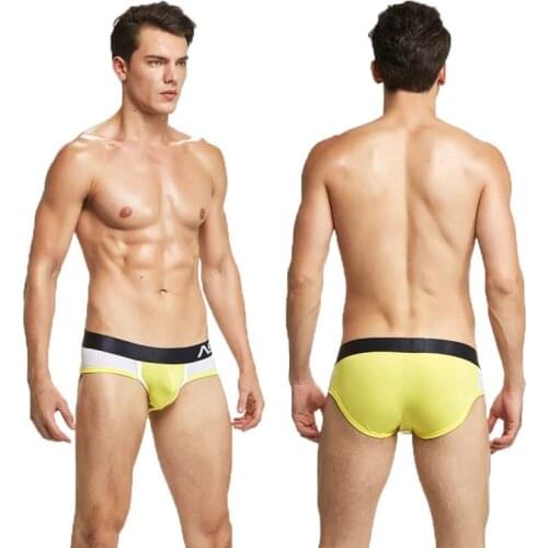 Men Cotton Briefs New Mens Underwear Fashion Breathable Underwear Pouch Underpants Sexy Panties Homme Cueca U Convex Panties