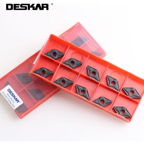 10PCS DESKAR DNMA150408 LF3018 DNMG150608-PM LF9118 External Turning Tools CNC Lathe Cutter Cutting Carbide Inserts