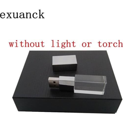 Transparent Glass USB For Car Logo Usb Pen Drive 4GB 8GB 16GB 32GB USB Flash Drive, Memory Drive Stick Pen/ Car gift